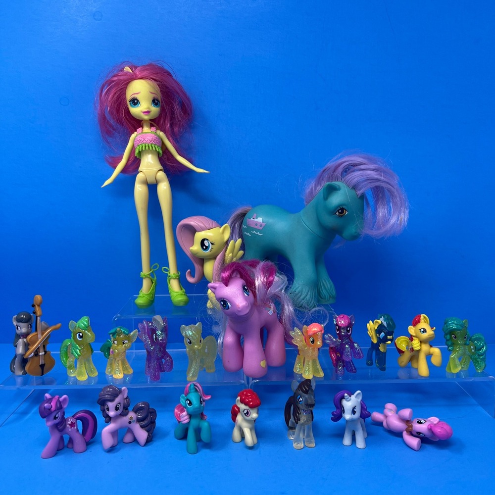 Hasbro My Little Pony Lot Mixed Sizes Multicolor G1 G4 Equestria Girls Figures